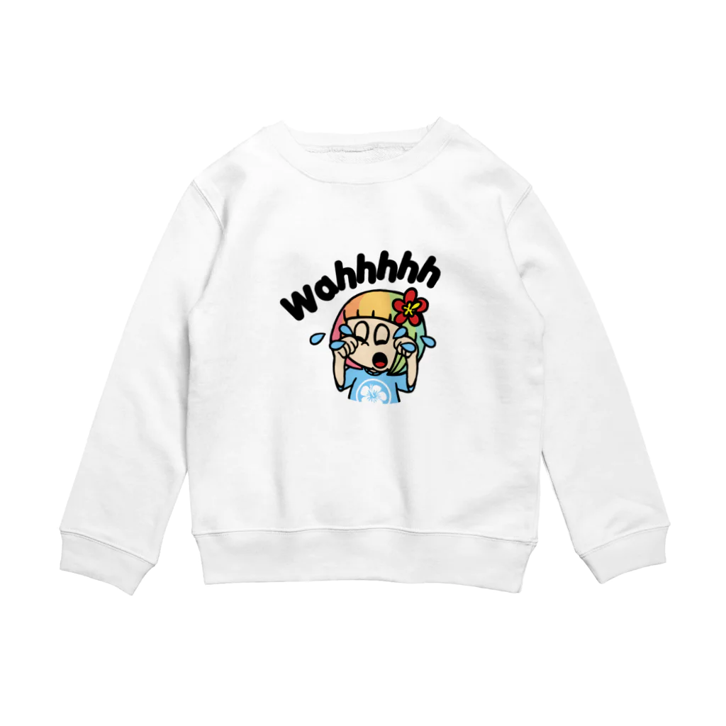 ハワイが大好きな女の子『HENOHENO MAPPY』の泣きたい時もある（ハワイを愛するあなたへ） Crew Neck Sweatshirt