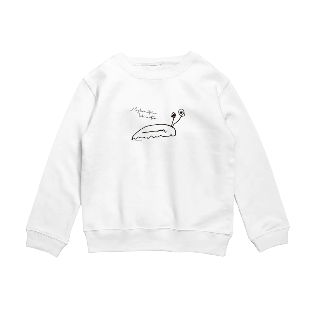 ryouga insects designのナメクジくん／モノトーンシリーズ Crew Neck Sweatshirt