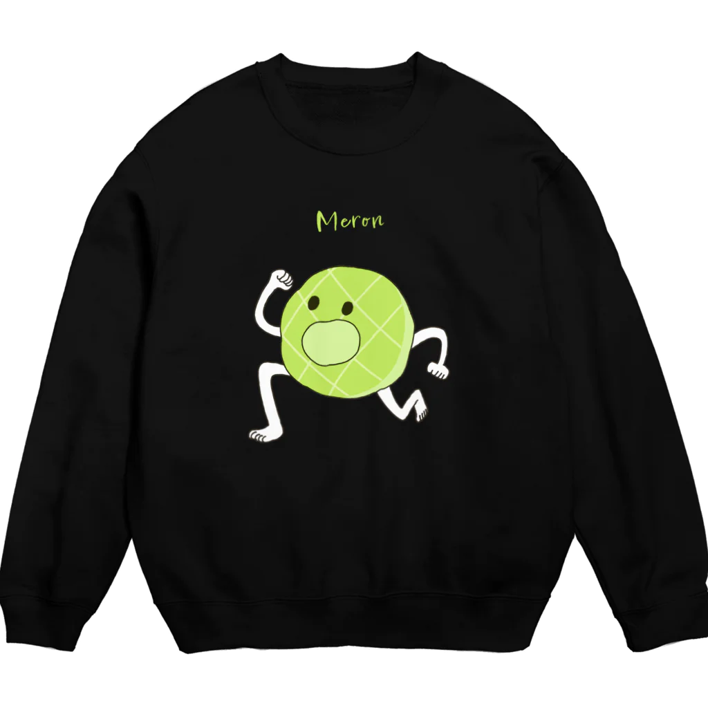 BOONの逃げパン　メロンちゃん Crew Neck Sweatshirt