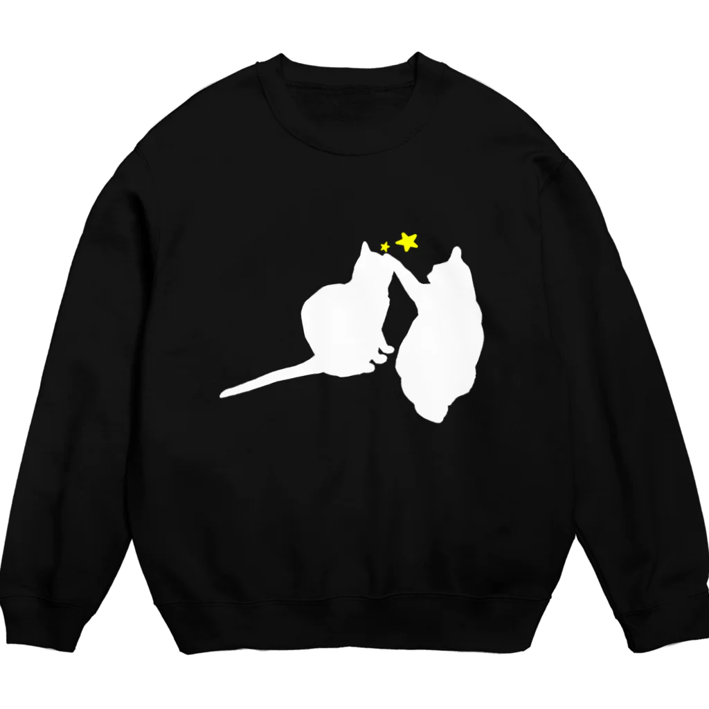 Honeycom.bearのNeko Punch☆彡(WHITE) Crew Neck Sweatshirt