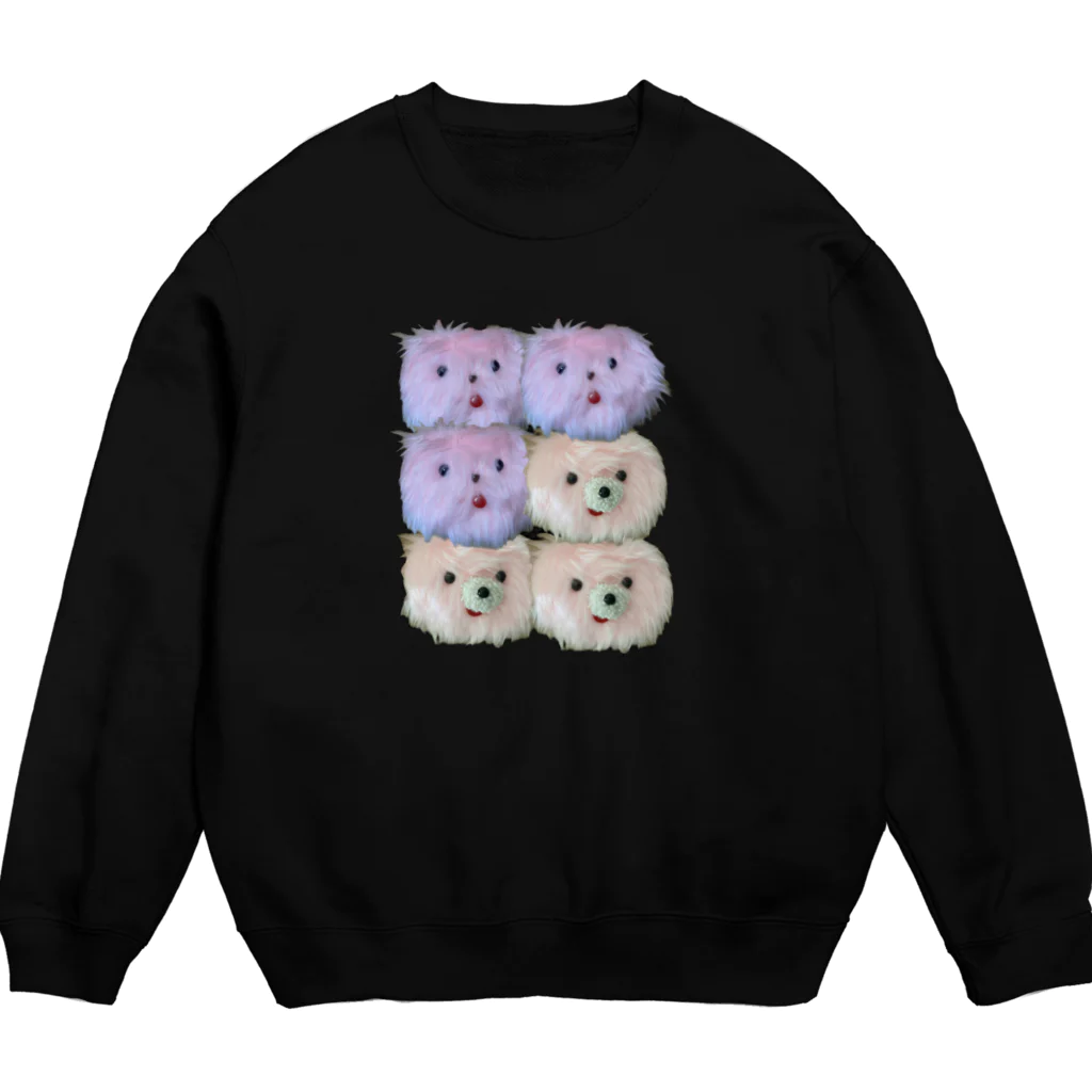 くまくま。ショップの自我かおポ！かおポ！ Crew Neck Sweatshirt