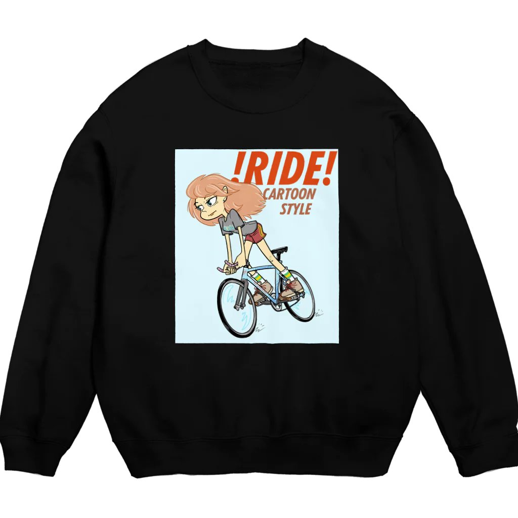 nidan-illustrationの!RIDE! (CARTOON STYLE) スウェット