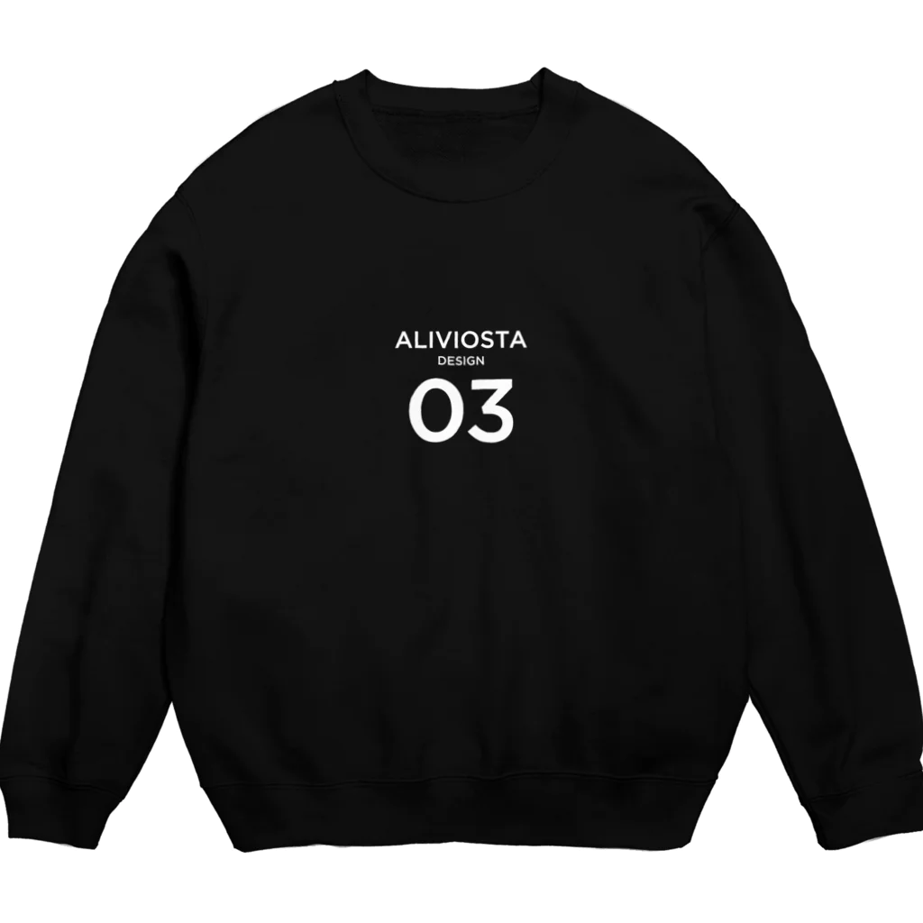 AliviostaのALIVIOSTA 03 Logo (Le plus simple) white スウェット