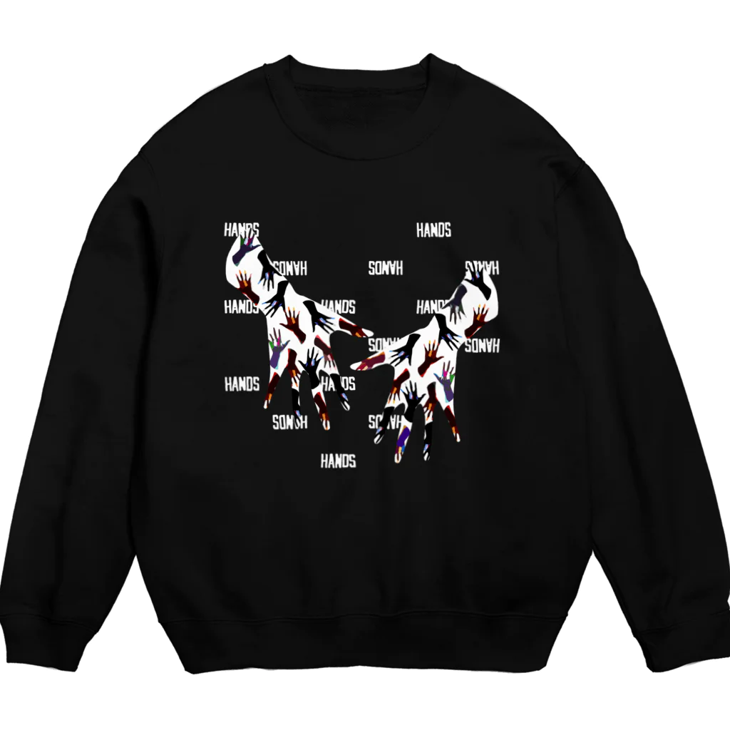 AGOAのHANDS Crew Neck Sweatshirt