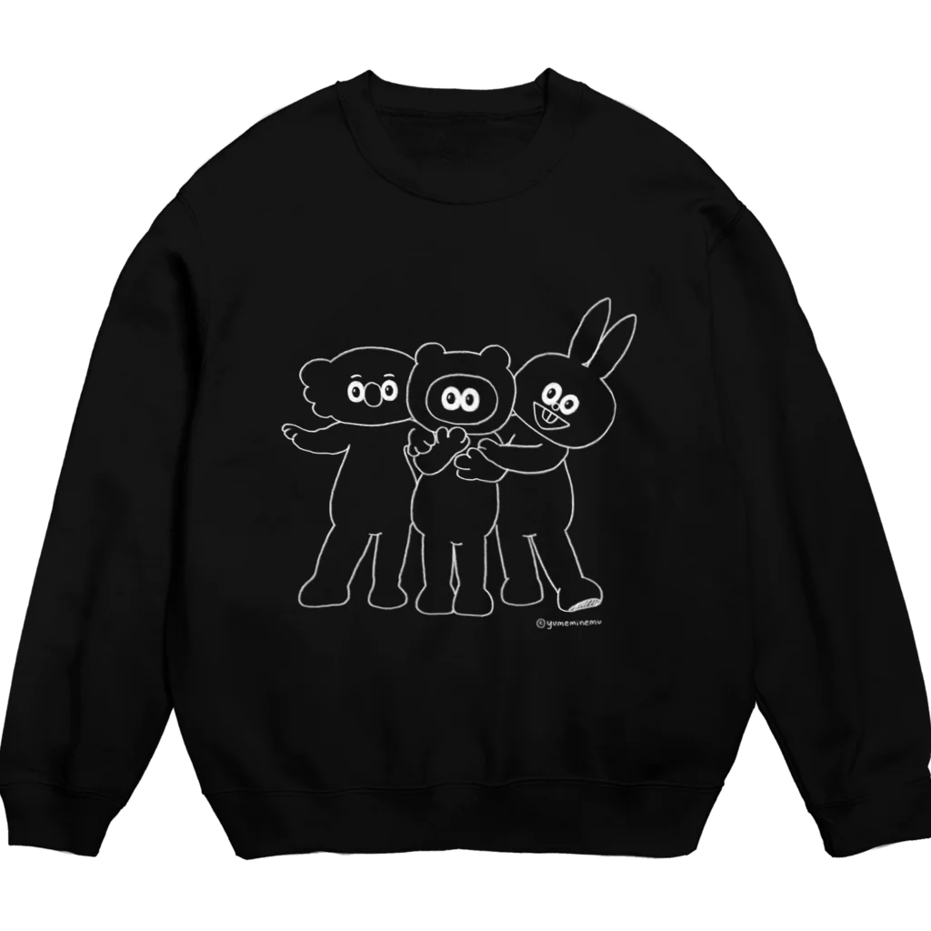 たぬきゅんショップのイケメンたぬフレ・線画 Crew Neck Sweatshirt