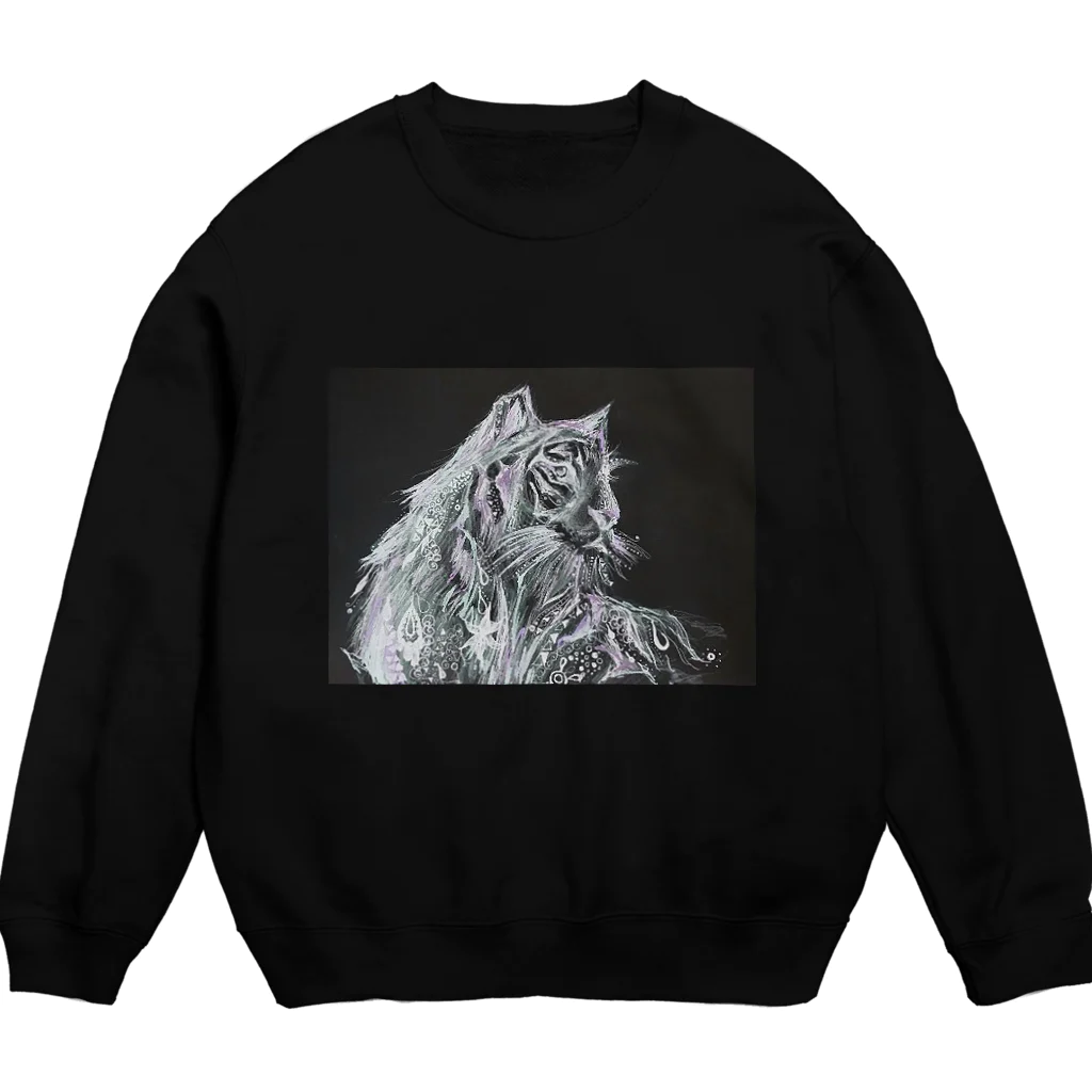 一欠片のカセットテープの時に遇えば鼠も白虎となる Crew Neck Sweatshirt