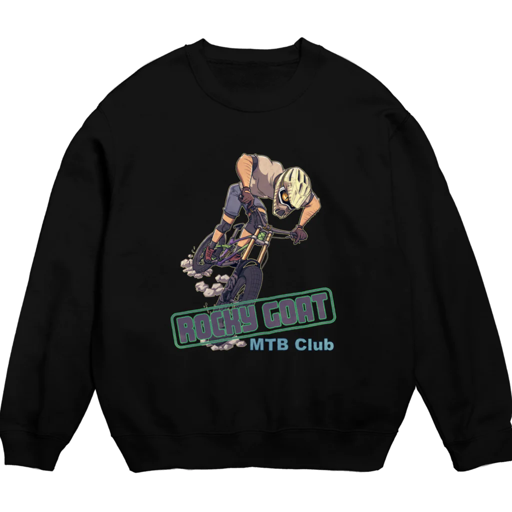 nidan-illustrationの"ROCKY GOAT" Crew Neck Sweatshirt