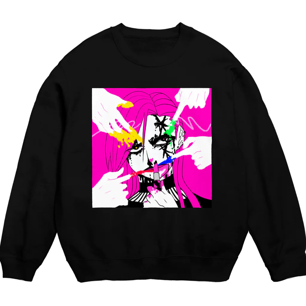 ころもやぎの添加物共 Crew Neck Sweatshirt