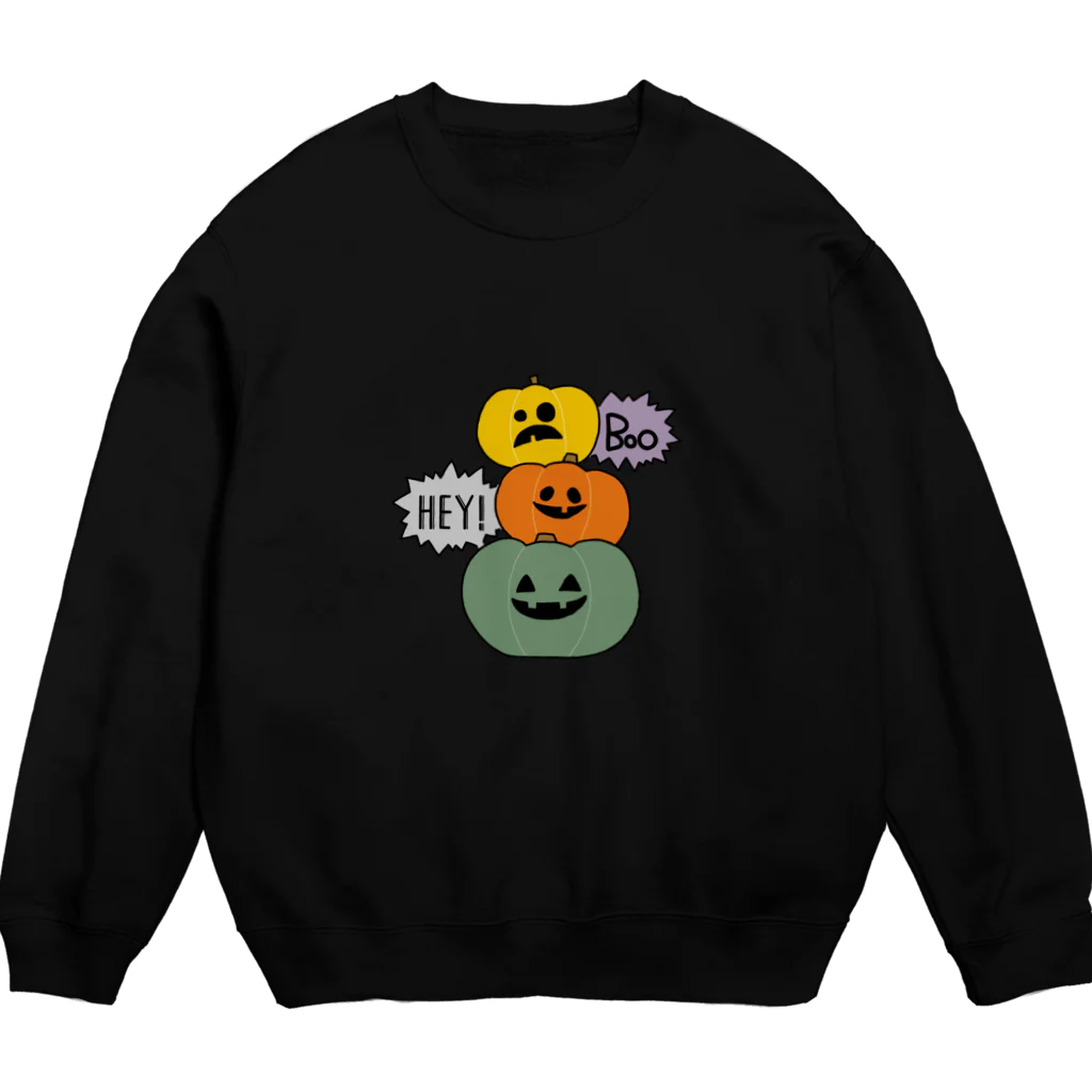 Chotsumaruのかぼちゃズ Crew Neck Sweatshirt