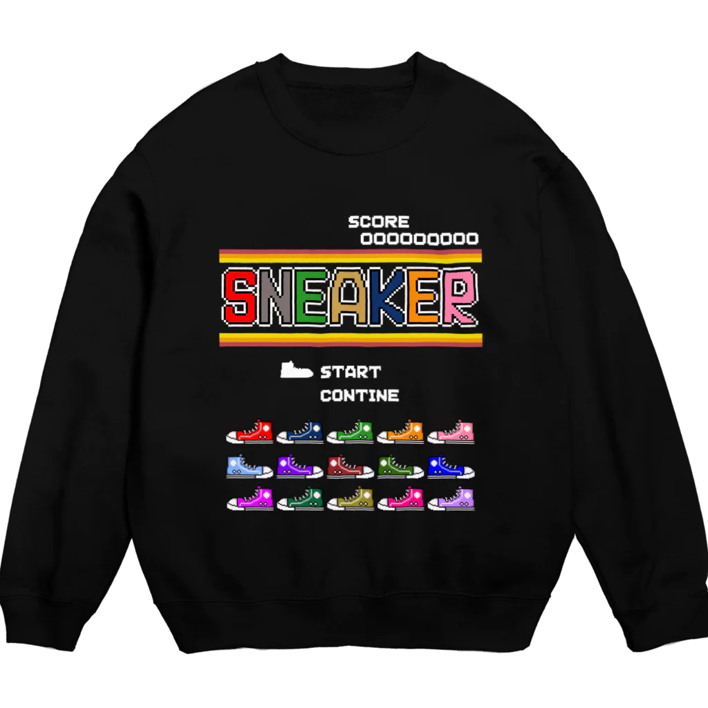 Siderunの館 B2のレトロゲーム風なスニーカー Crew Neck Sweatshirt