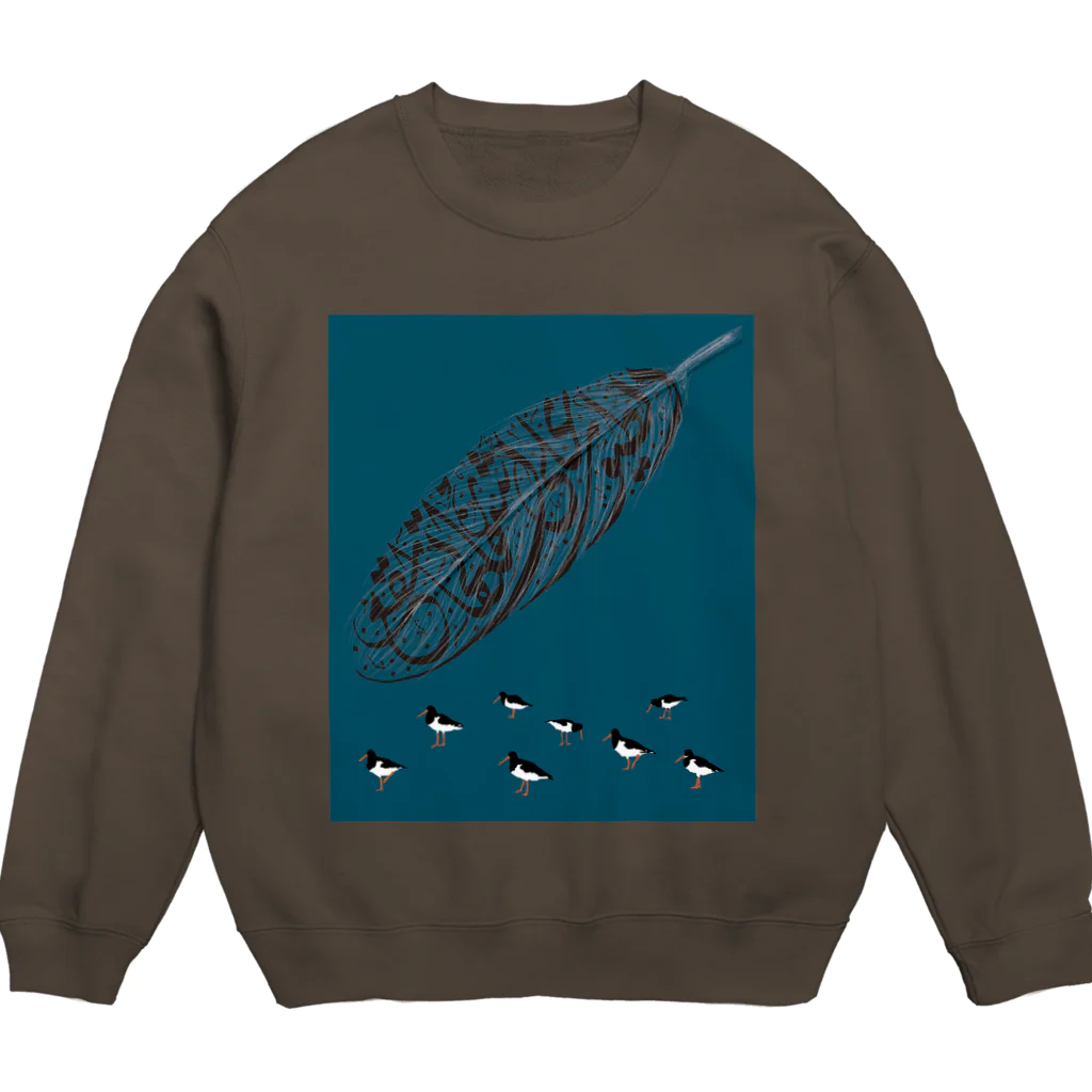 MoVの🇺🇦 ミヤコドリ 【アラビア語】 Crew Neck Sweatshirt