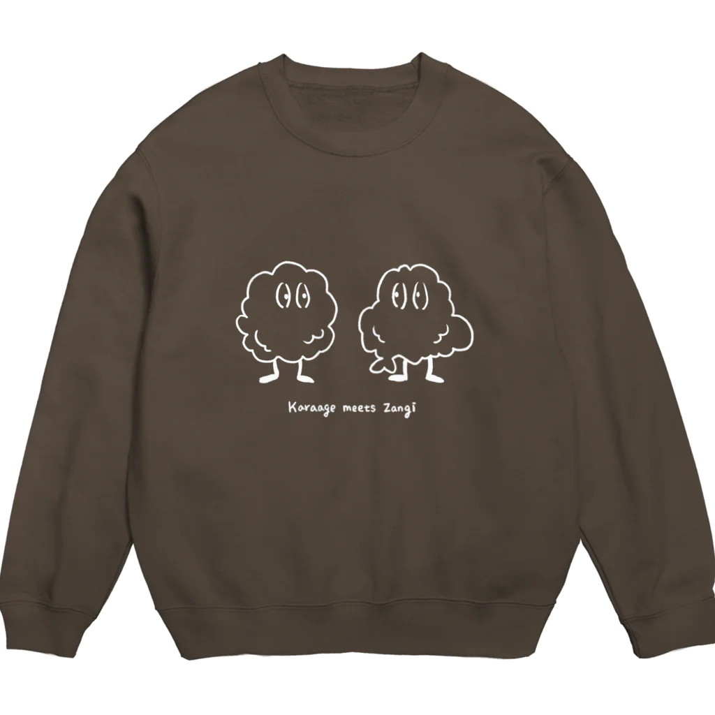 tettebolのからあげとザンギ Crew Neck Sweatshirt