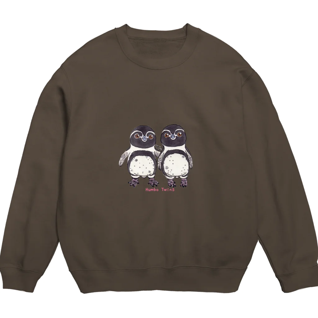 ヤママユ(ヤママユ・ペンギイナ)のふたごのフンボルトペンギン Crew Neck Sweatshirt