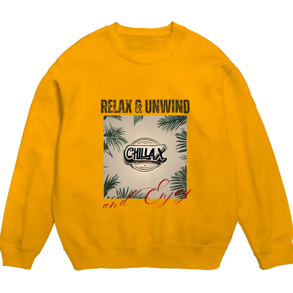 si-moのゆっくりまったりリラックス　Chillax!シリーズ Crew Neck Sweatshirt