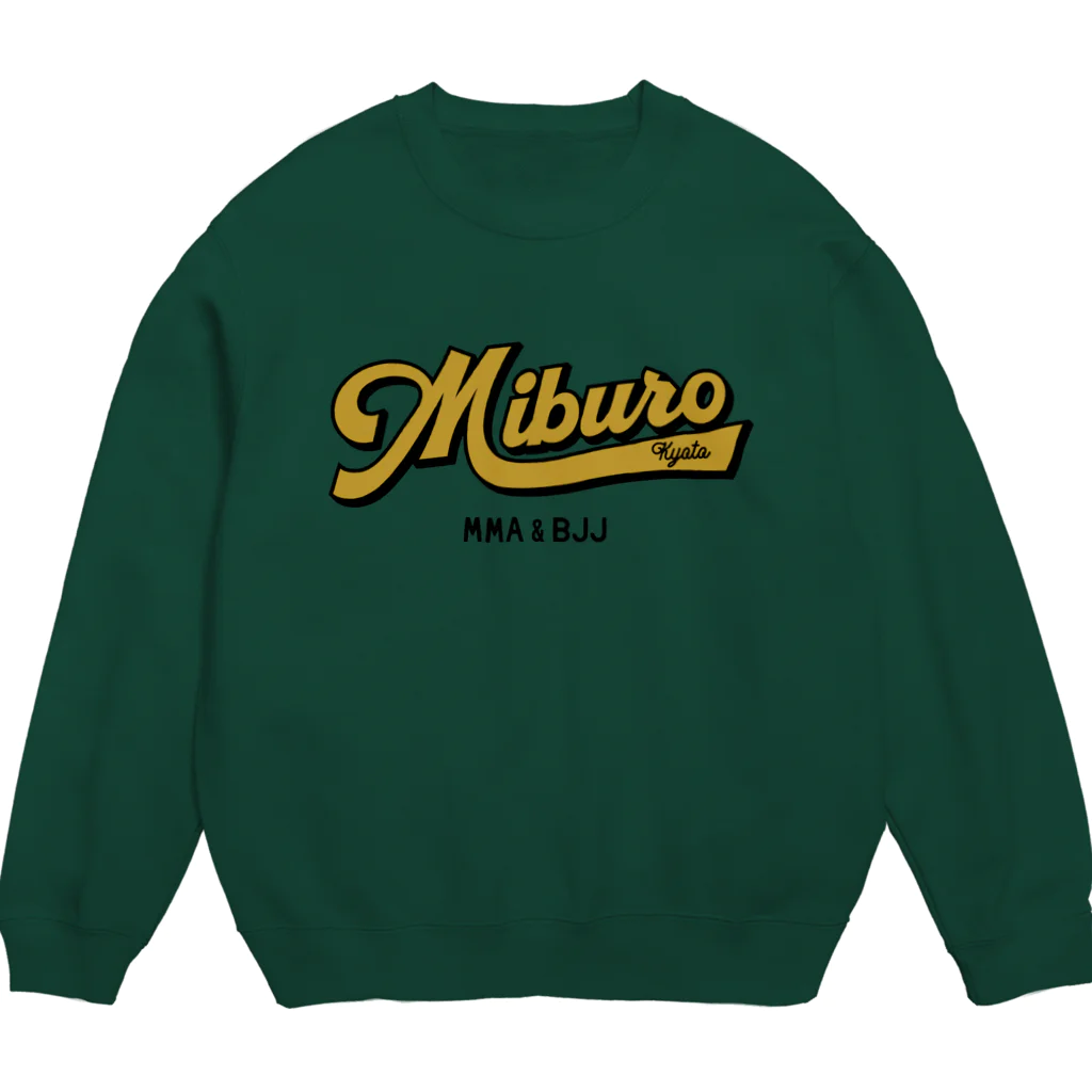 No.326のベースボールロゴ　金 Crew Neck Sweatshirt