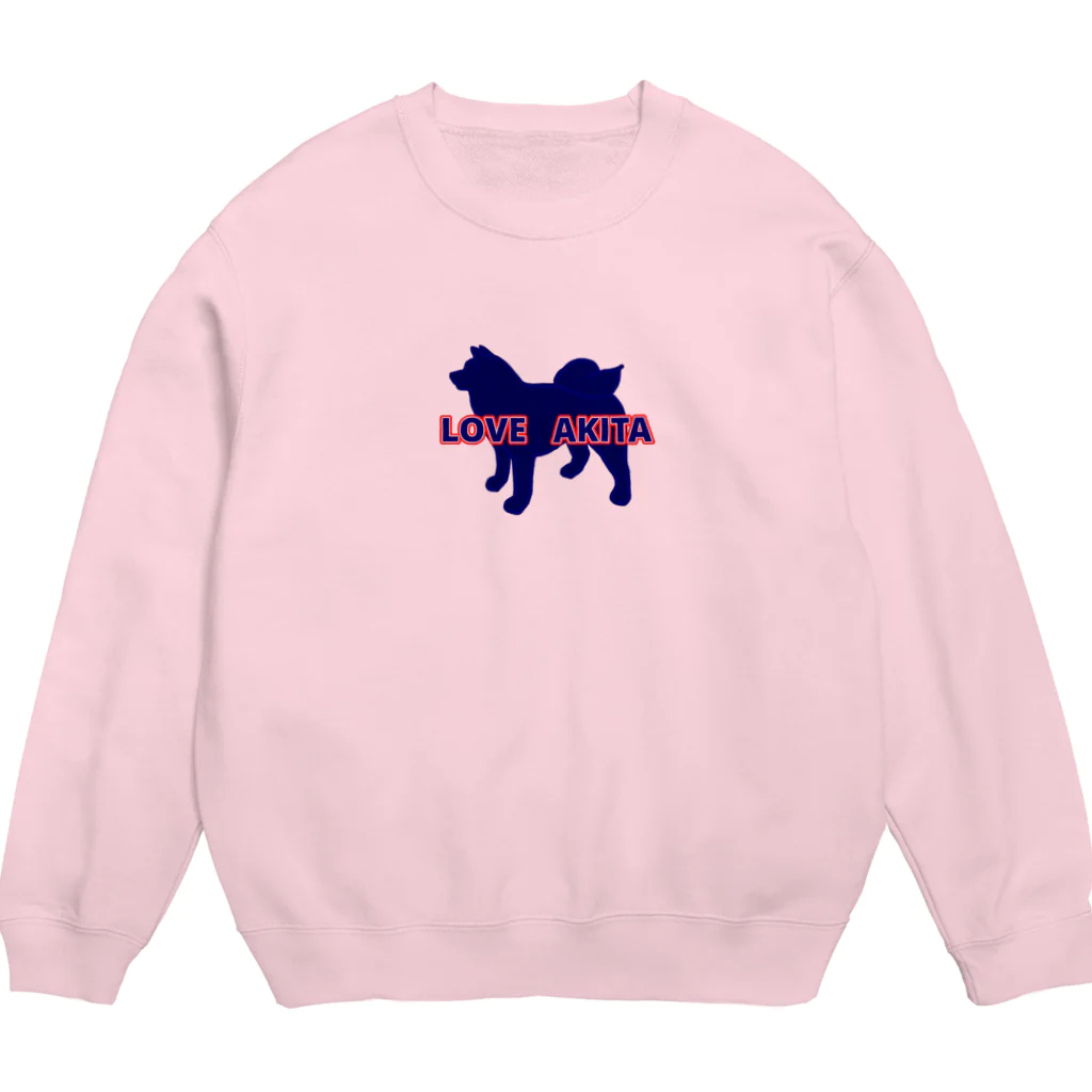 春風工房のLOVE AKITA ホワイト Crew Neck Sweatshirt