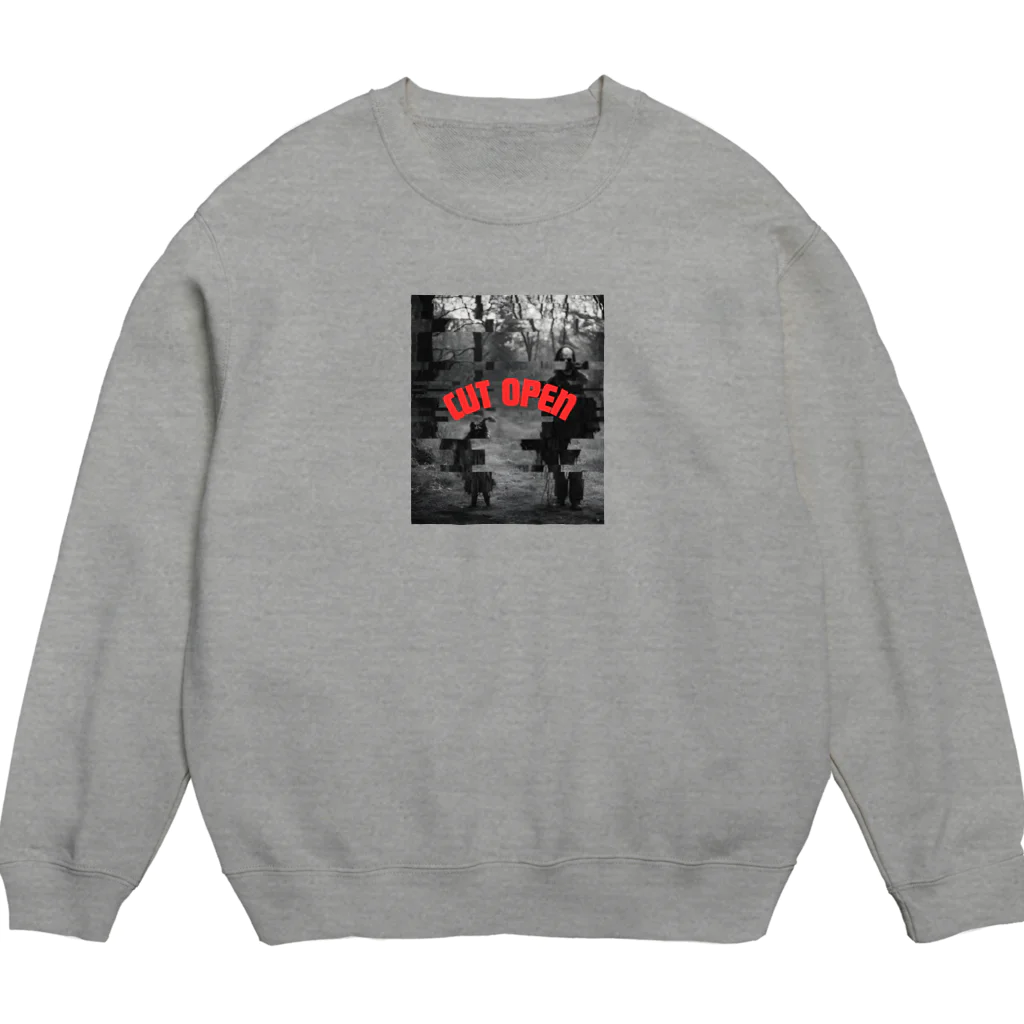 GREEN the goodのCUT OPEN Crew Neck Sweatshirt