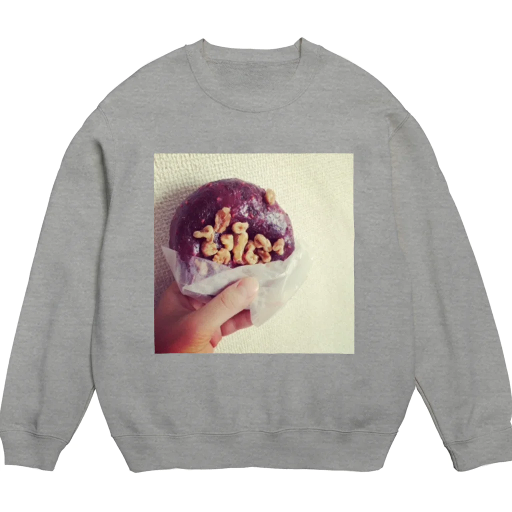 もじゃもじゃにこりのど・どどどーなつ Crew Neck Sweatshirt