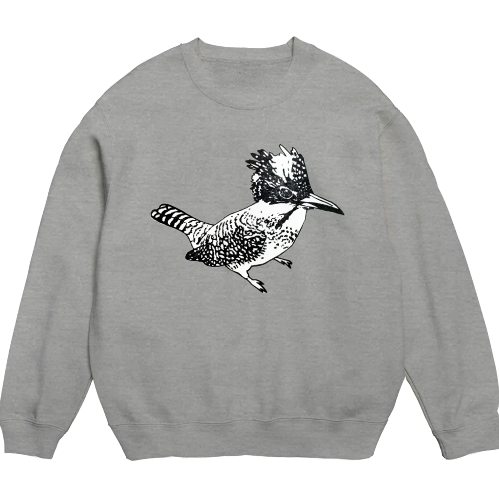 紫乃のキリッとしたヤマセミ Crew Neck Sweatshirt