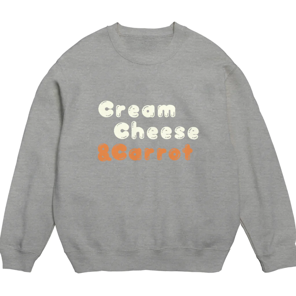 RomanticFoodieのクリームチーズとにんじん Crew Neck Sweatshirt