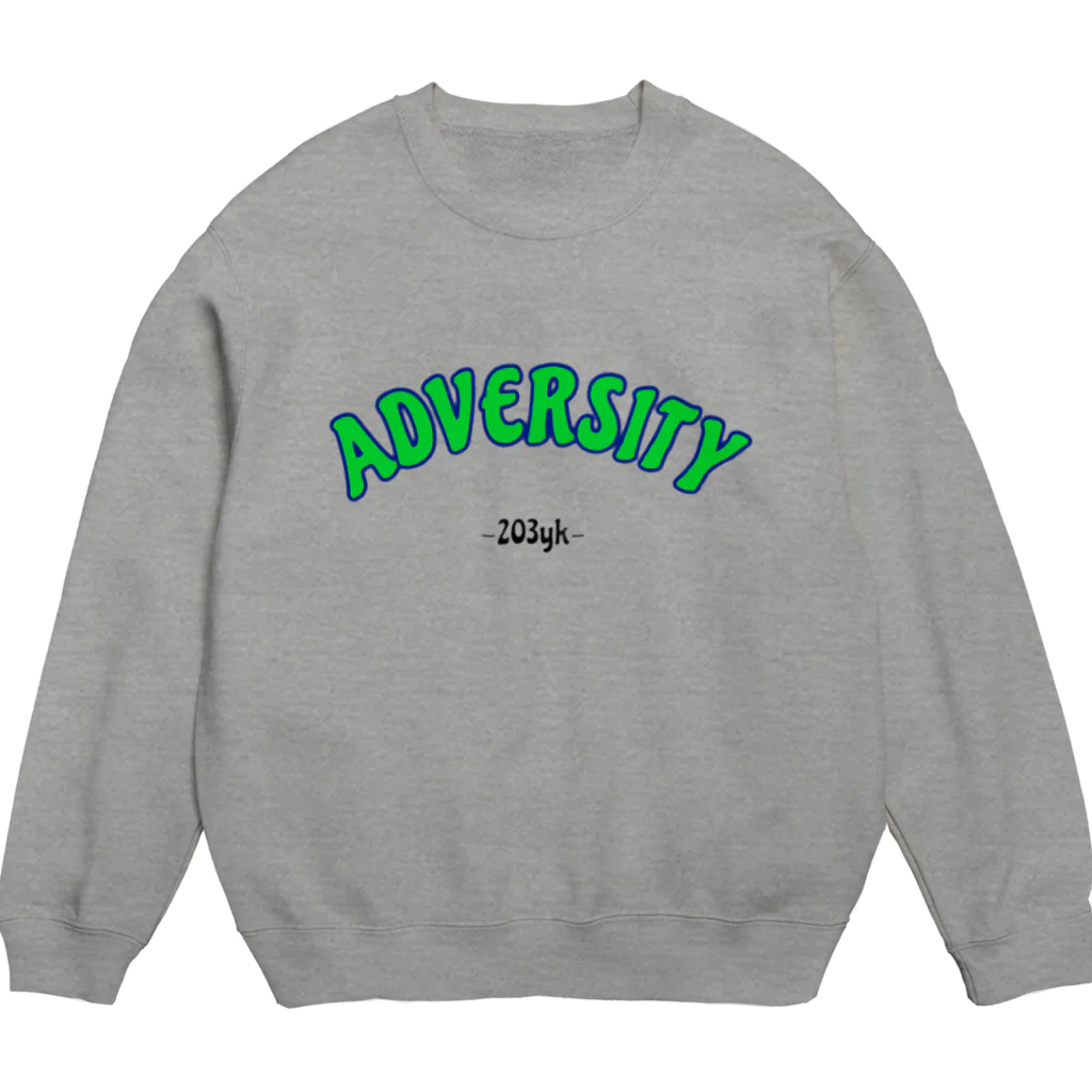 203ykのADVERSITY  （gray） スウェット