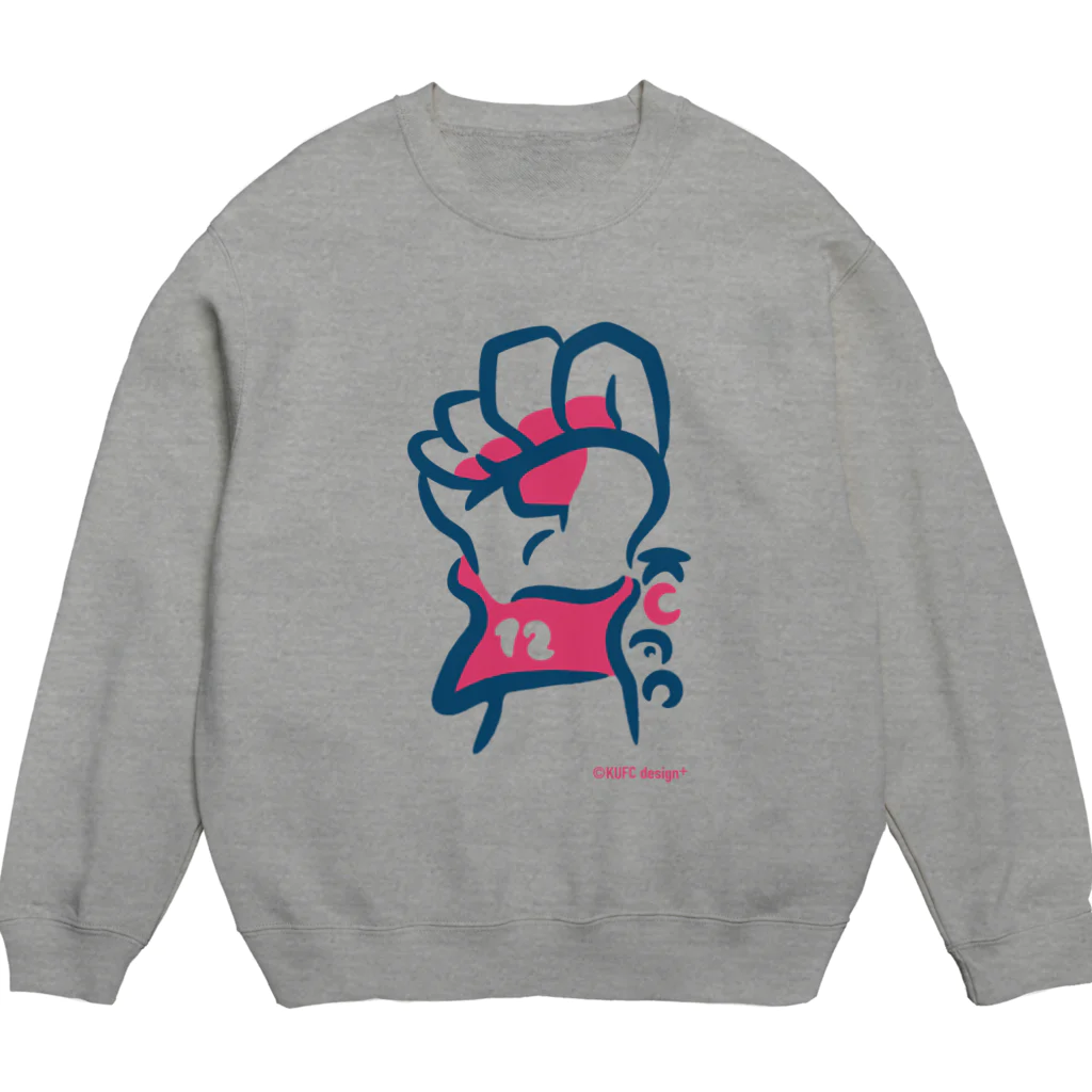 鹿児島ユナイテッドFC SUZURI公式ショップの【KUFC】 ゆないくー  「拳」OUTER 2nd season Crew Neck Sweatshirt