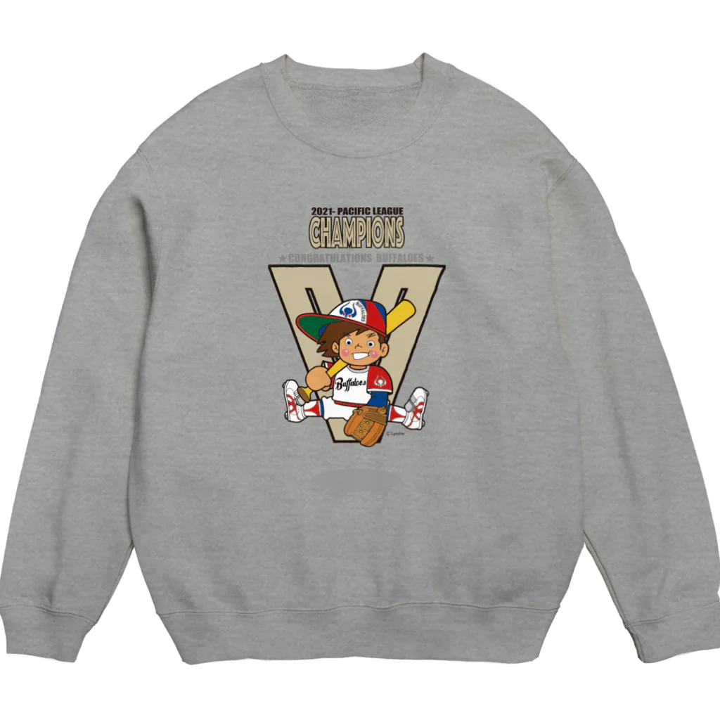 バッファ君  goods【近鉄バファローズ／1976-1996】の★CONGRATULATIONS-2021【バッファ君】 Crew Neck Sweatshirt