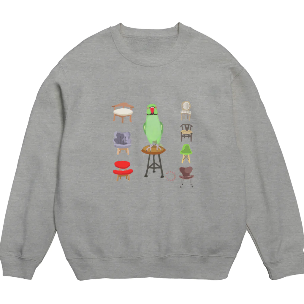 小桜森のワカケと椅子いろいろ Crew Neck Sweatshirt