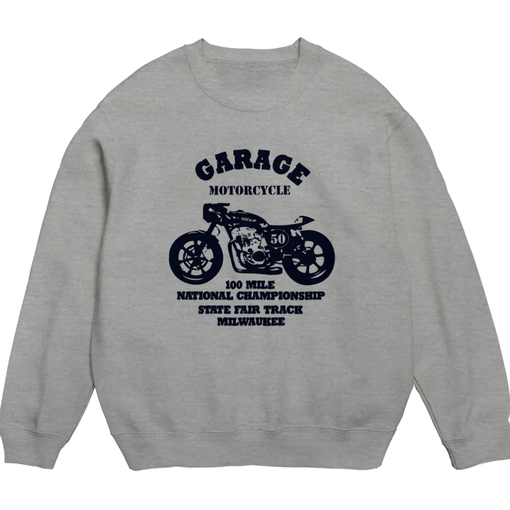 キッズモード某の武骨なバイクデザイン Crew Neck Sweatshirt