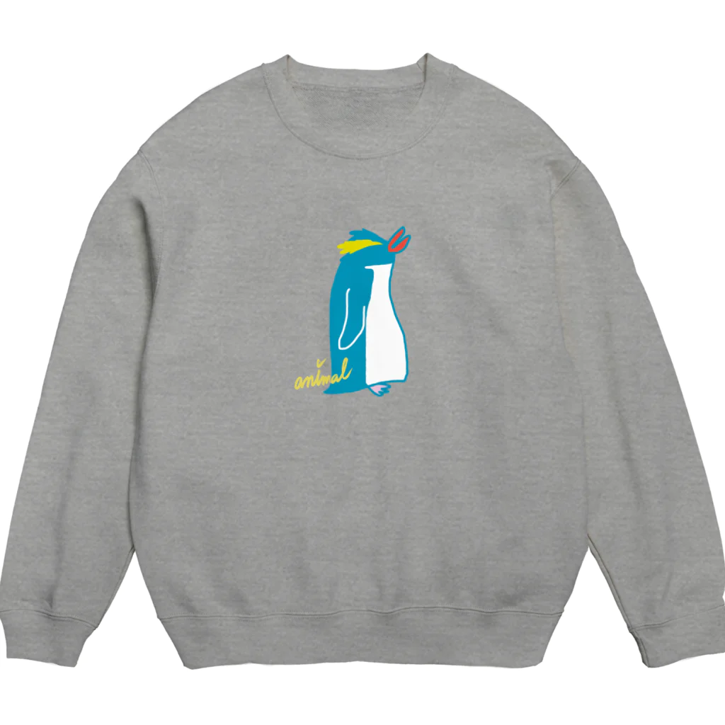 どうぶつYAのイワトビペンギン Crew Neck Sweatshirt