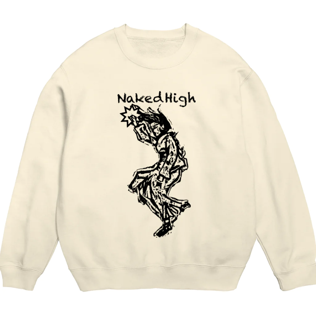 NakedHighのKIMONO GIRL BK Crew Neck Sweatshirt