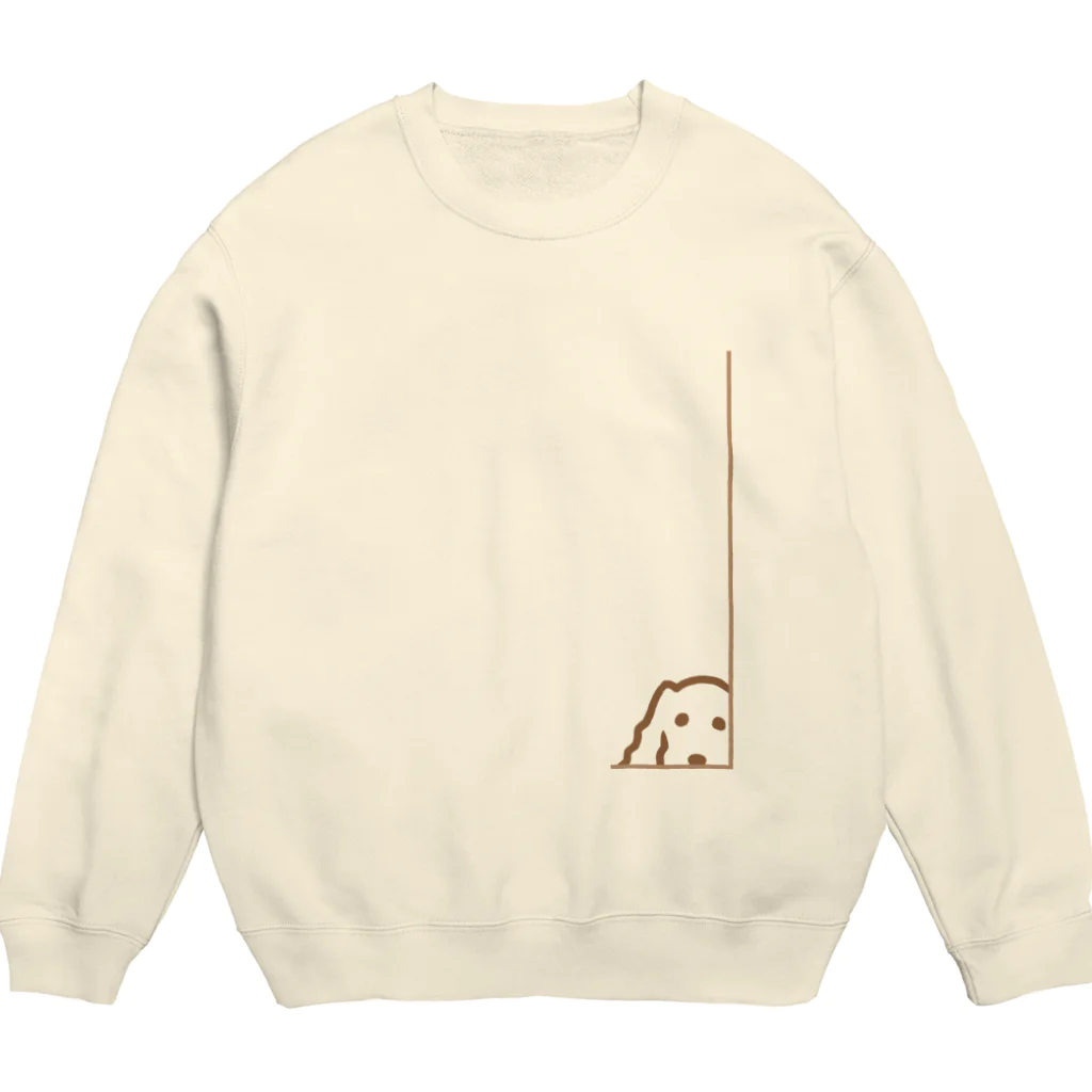 CHOSANAのチラ犬 Crew Neck Sweatshirt