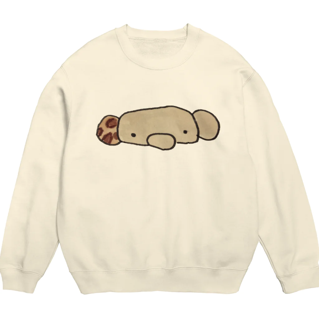 くまくま。ショップのコアラぱんのくまくま。のかおポ Crew Neck Sweatshirt