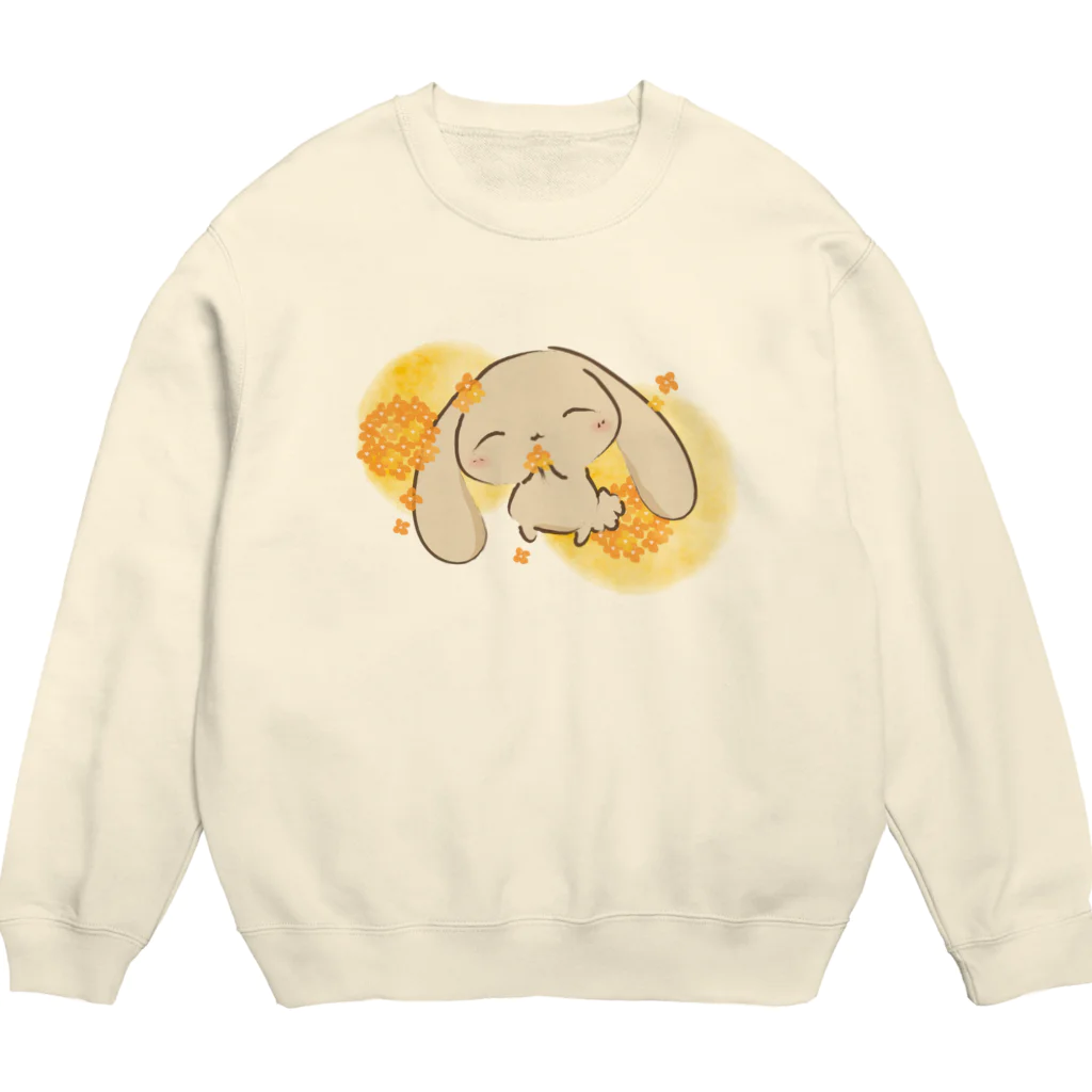 さくらいろのうさぎのかふぇらていろのうさぎ -金木犀- Crew Neck Sweatshirt