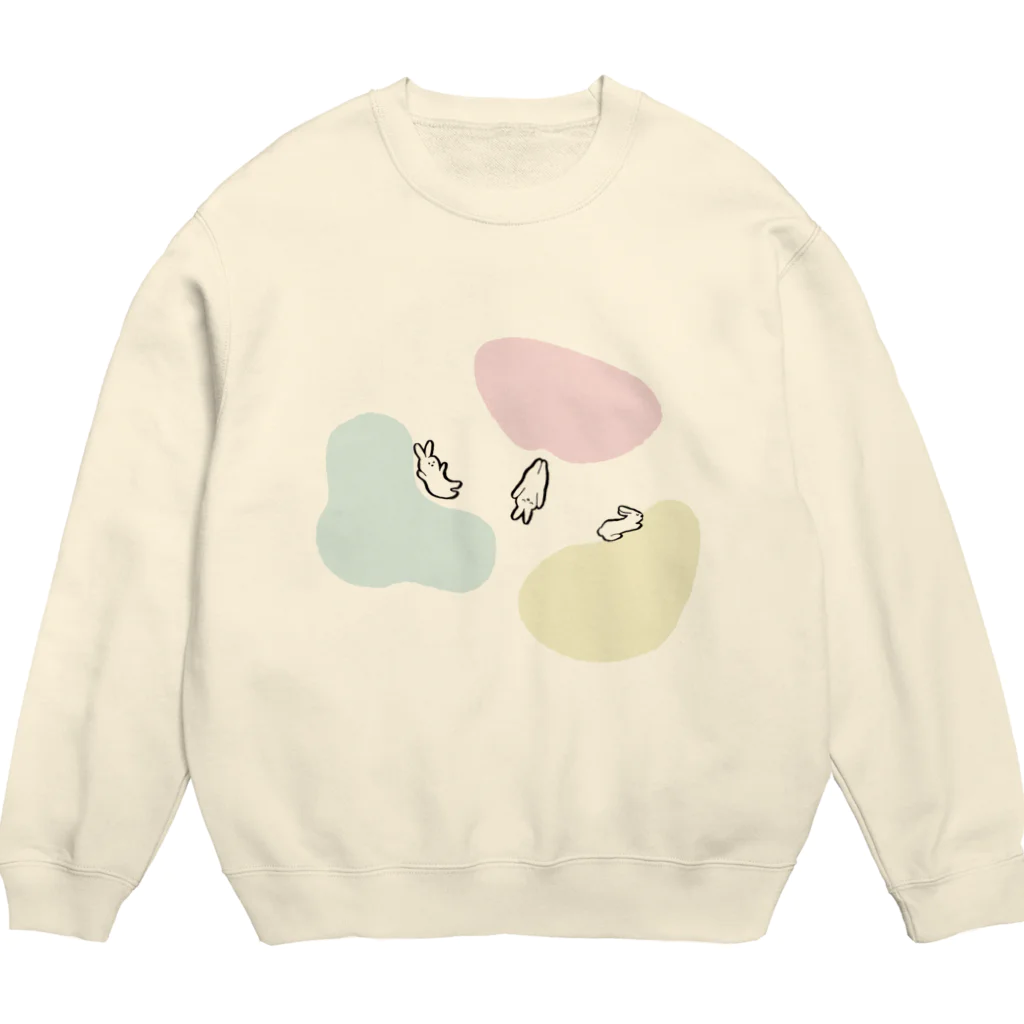 goo×gooのふわふわ　うさぎ Crew Neck Sweatshirt