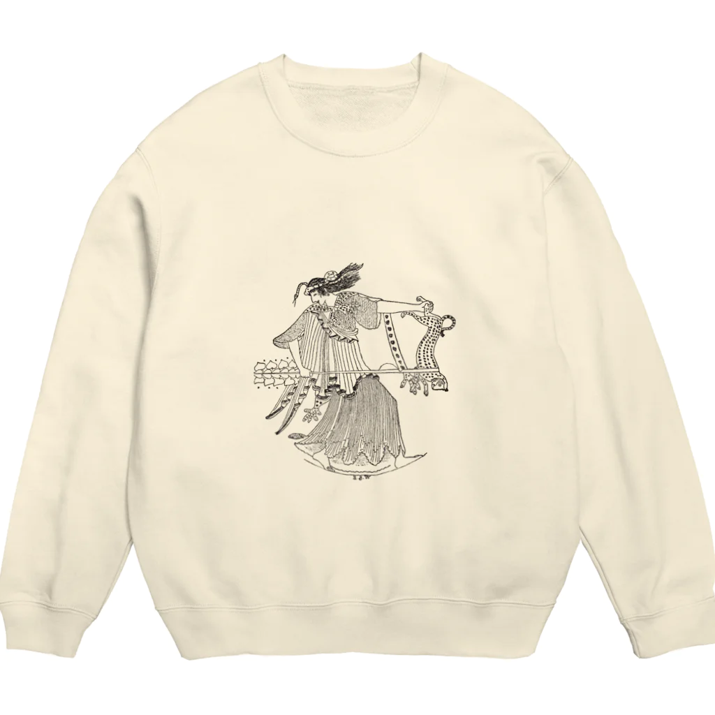 Ikarus ギリシャ神話の芸術のディオニュソス  飲み会  神話  アウトライン   ラインアート Crew Neck Sweatshirt