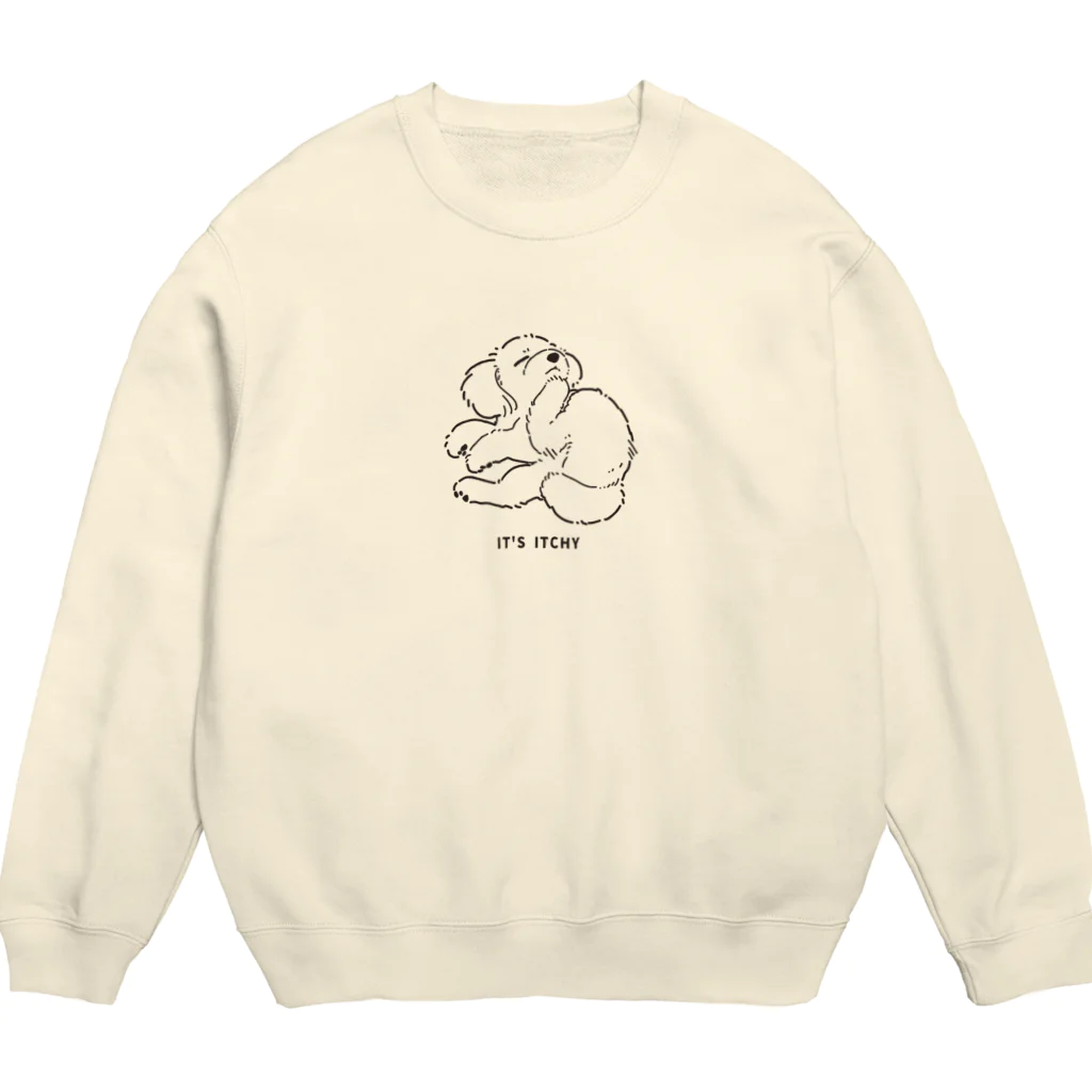 YamamoriMeidoのあごかゆトイプードル Crew Neck Sweatshirt