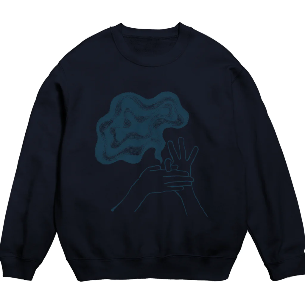 北風のゼリーのモヤるマジック（紺） Crew Neck Sweatshirt