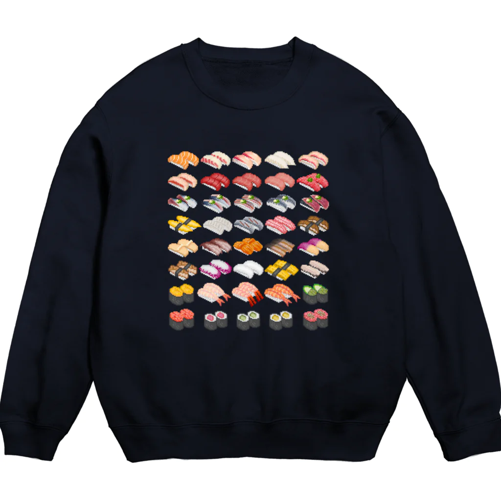 猫と釣り人のSUSHI_1B Crew Neck Sweatshirt