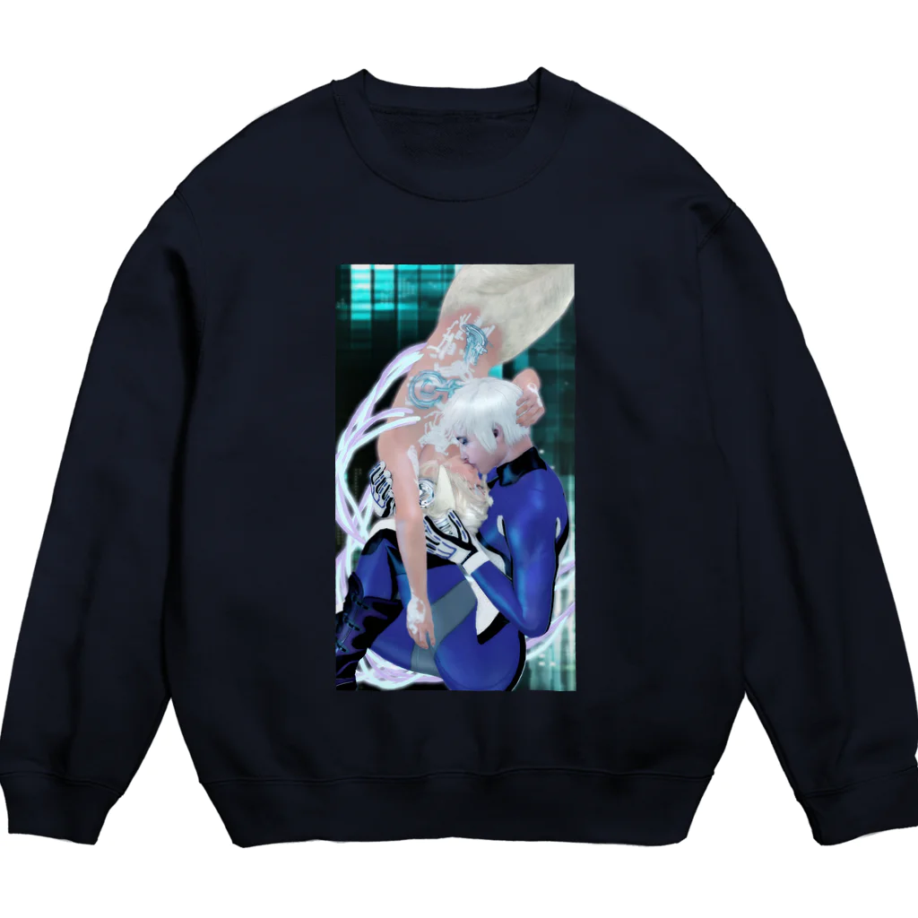 Love3Dimentionのアンドロイドは電気羊の夢を見る Crew Neck Sweatshirt