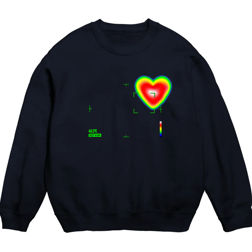 nevsockの心はあったかいよ Crew Neck Sweatshirt