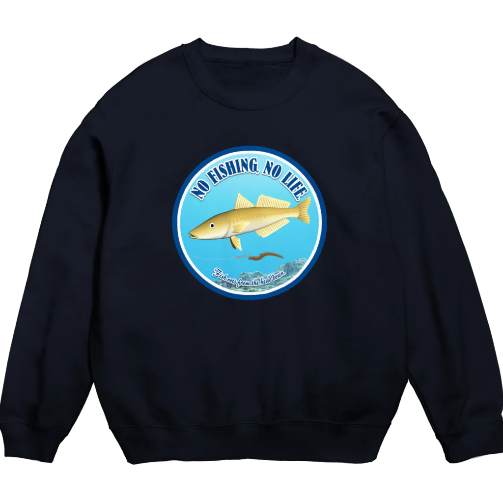 猫と釣り人のSHIROGISU_2R Crew Neck Sweatshirt