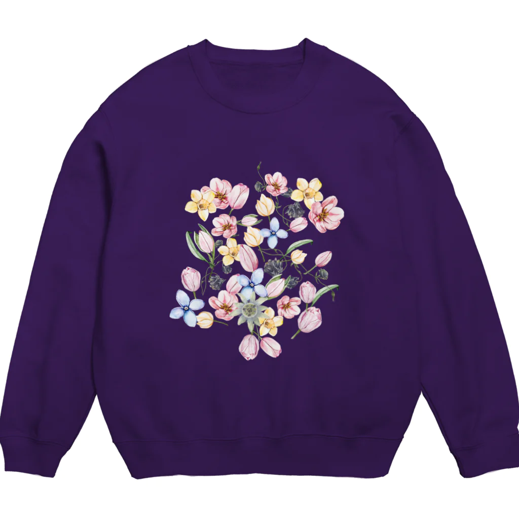 moanaのフラワーシャワー Crew Neck Sweatshirt