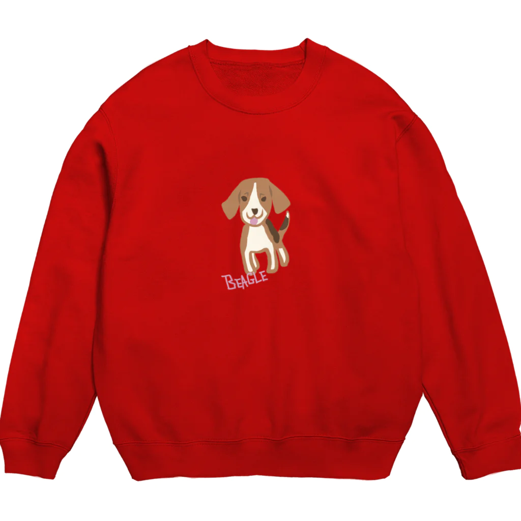 どうぶつYAのビーグルグル Crew Neck Sweatshirt