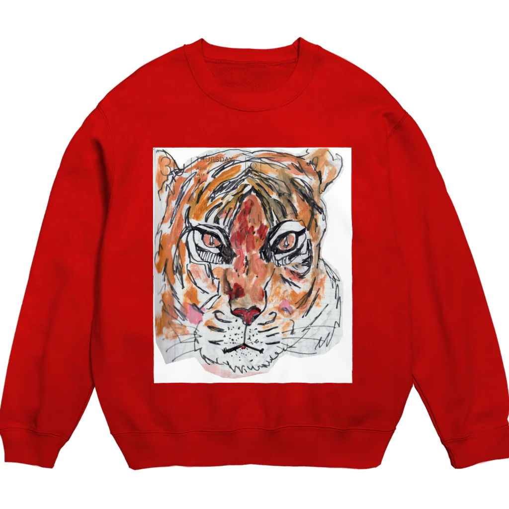 niimi ayaのガオガオガオー Crew Neck Sweatshirt