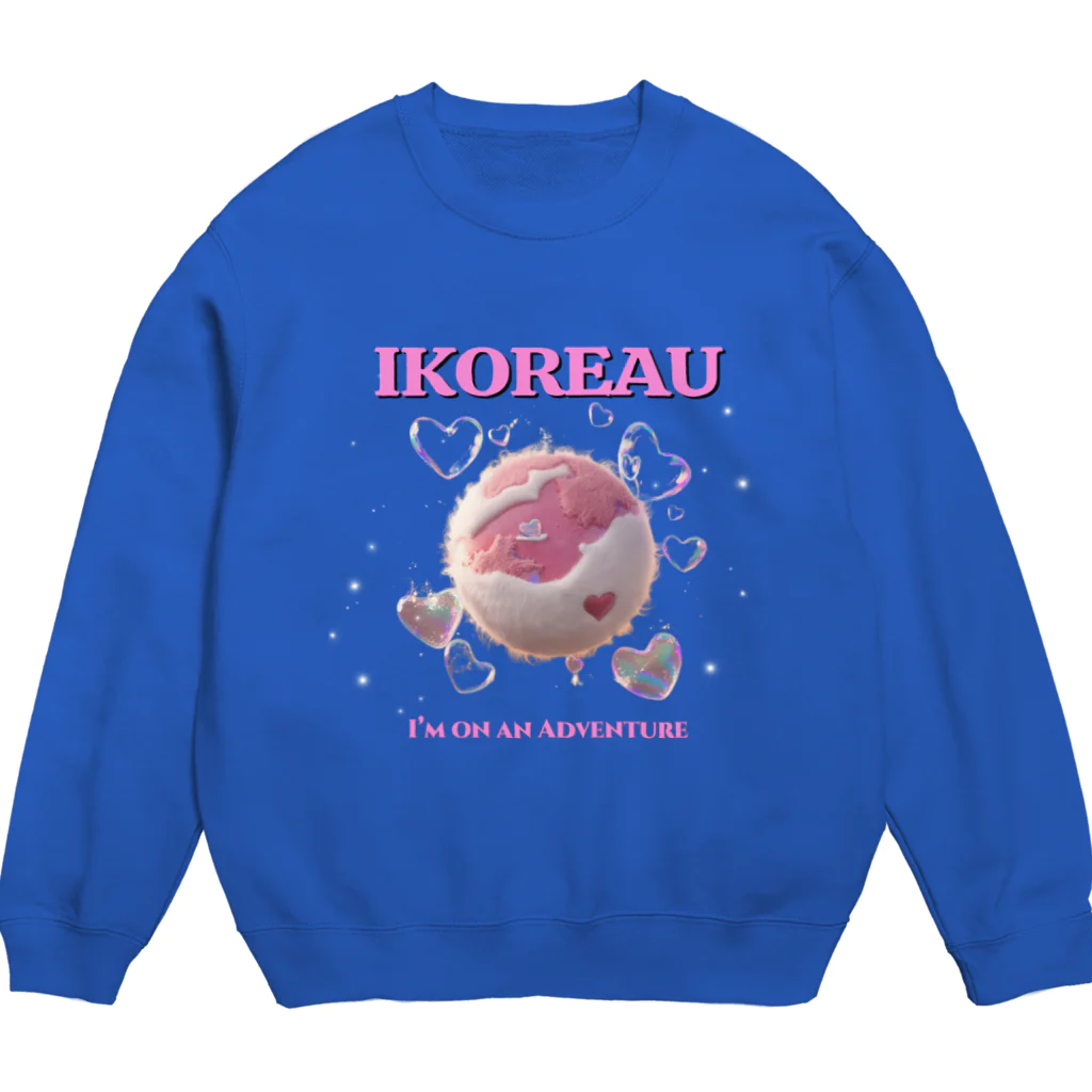 I Korea UのI KOREA U ふわふわピンク Crew Neck Sweatshirt