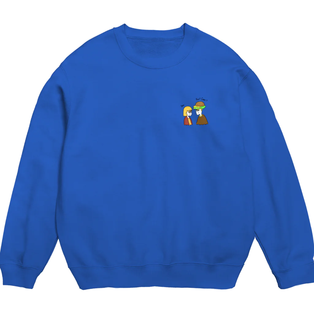 Salted squidのそういう日もあるさ Crew Neck Sweatshirt