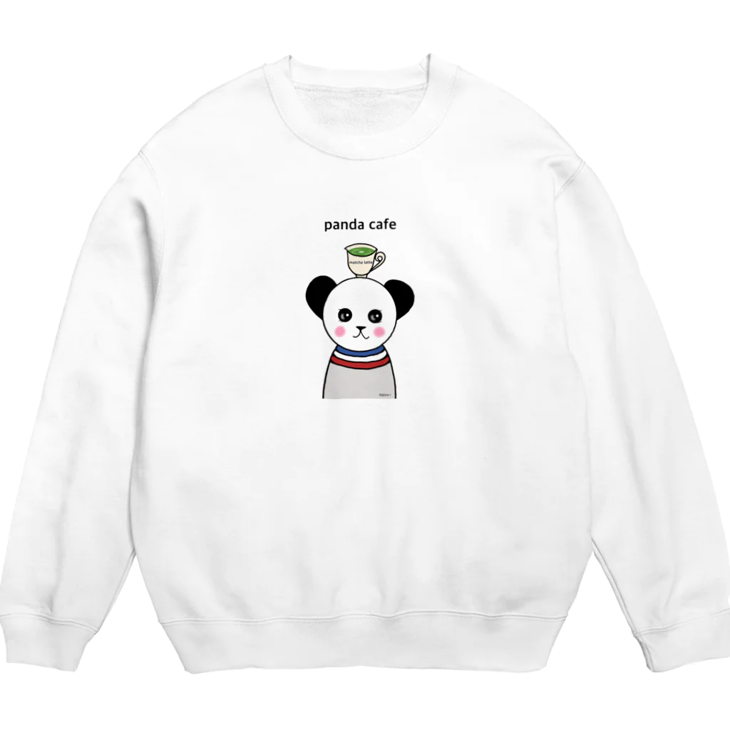 虹色PLUSのパンダカフェ　トリコロール Crew Neck Sweatshirt