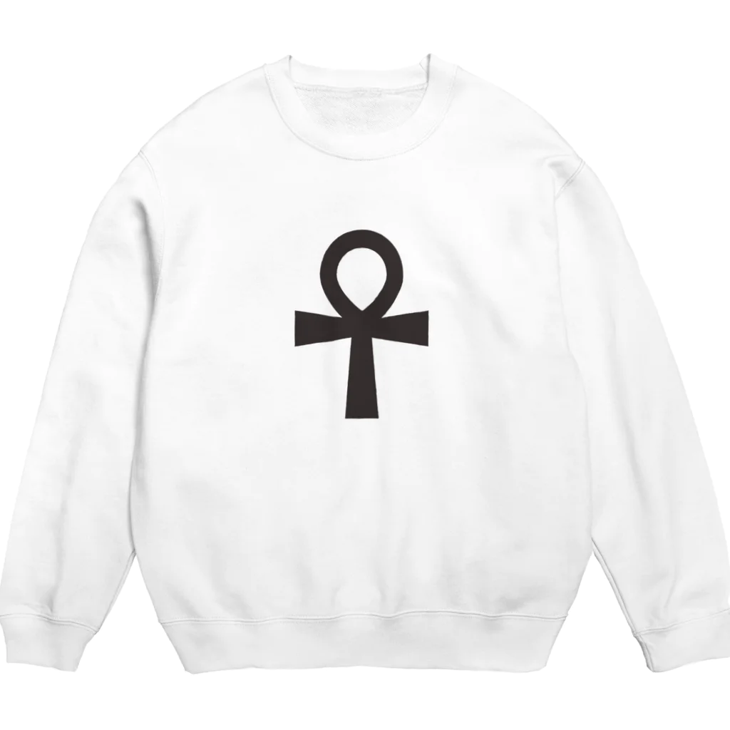 villonのアンク　Ankh　シンプル　エジプト Crew Neck Sweatshirt