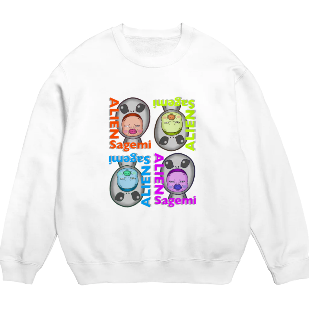 Siderunの館 B2の宇宙人だよ！さげみちゃん Crew Neck Sweatshirt